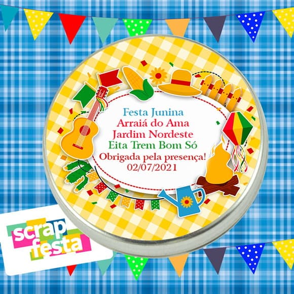 Latinhas Personalizadas Festa Junina/julina/arraiá