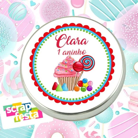 Latinhas Personalizada Festa Confeitaria