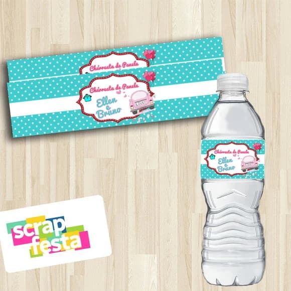 Adesivo Personalizado Rótulo de água 5x19,5 Chá de Panela