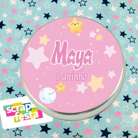 Latinhas Personalizadas Festa Brilha, Brilha Estrelinha