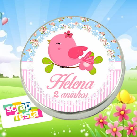 Latinhas Personalizadas Jardim Encantado