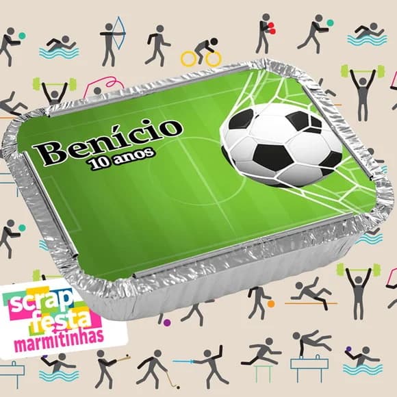 Marmitinha Personalizada Festa Futebol
