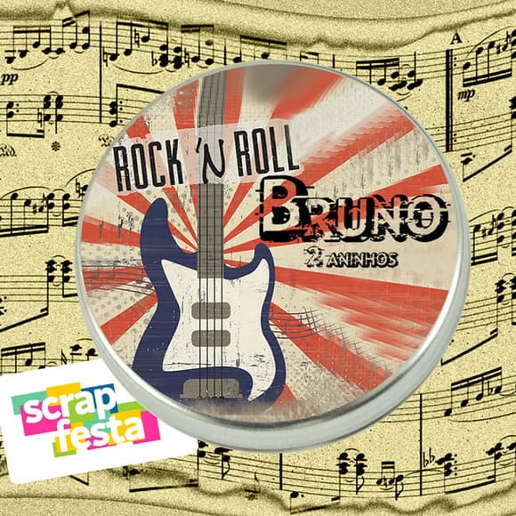 Latinhas Personalizadas Festa Rock'n Roll
