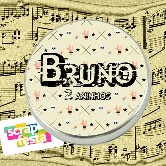 Latinhas Personalizadas Festa Rock'n Roll