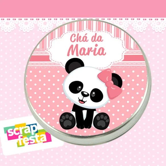 Latinha de Chá de Bebê Latinhas Menina
