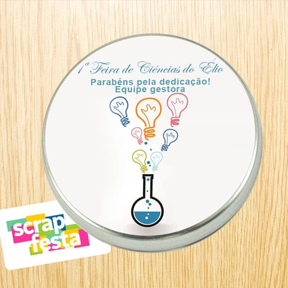 Latinha Personalizada Feira de Ciência