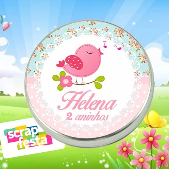 Latinhas Personalizadas Jardim Encantado