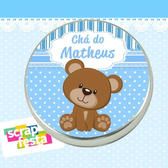 Lembrancinhas de Chá de Bebê Latinhas