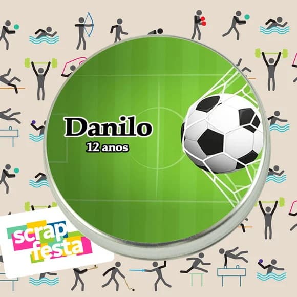 Latinhas Personalizadas Festa Futebol