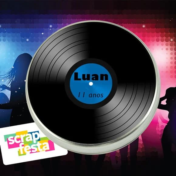 Latinhas Personalizadas Festa Balada Vinil