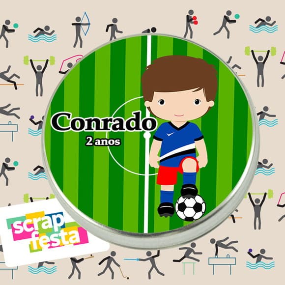 Latinhas Personalizadas Festa Futebol