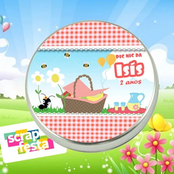 Latinhas Personalizadas Pic Nic