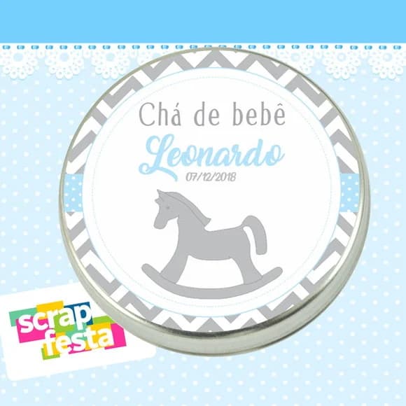 Lembrancinhas de Chá de Bebê Latinhas