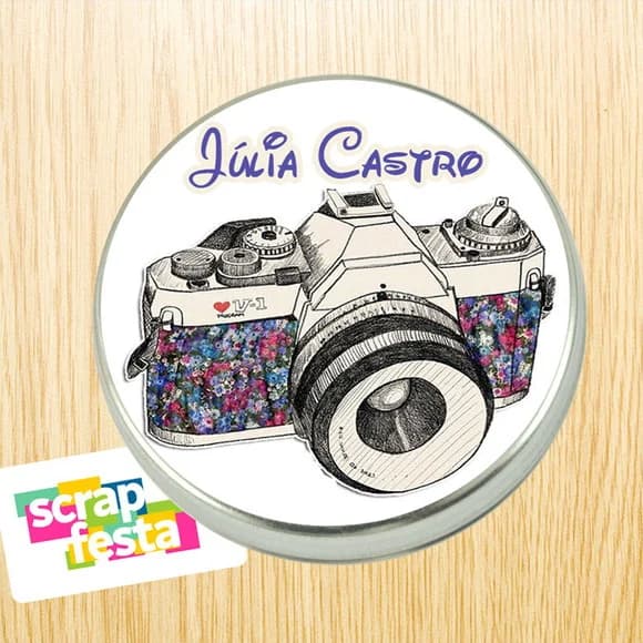 Latinha Personalizada Profissão de Fotógrafa