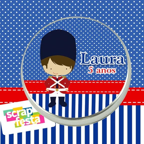 Latinhas Personalizadas Festa Soldadinho de Chumbo