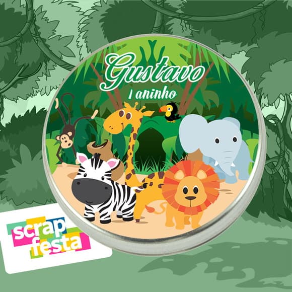 Latinhas Personalizadas Festa Safari
