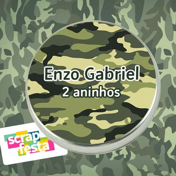 Latinhas Personalizadas Festa Exército, Militar