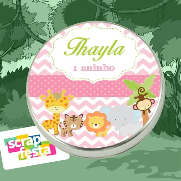 Latinhas Personalizadas Festa Safari