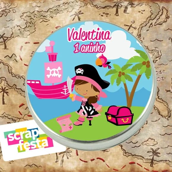 Latinhas Personalizadas Festa Pirata