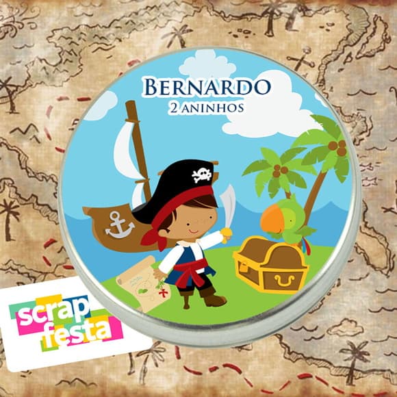 Latinhas Personalizadas Festa Pirata