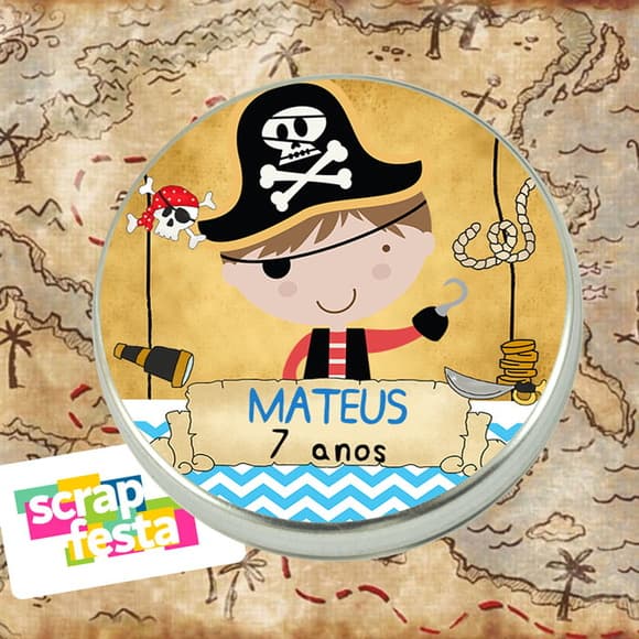Latinhas Personalizadas Festa Pirata