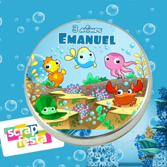 Latinhas Personalizadas Fundo do Mar