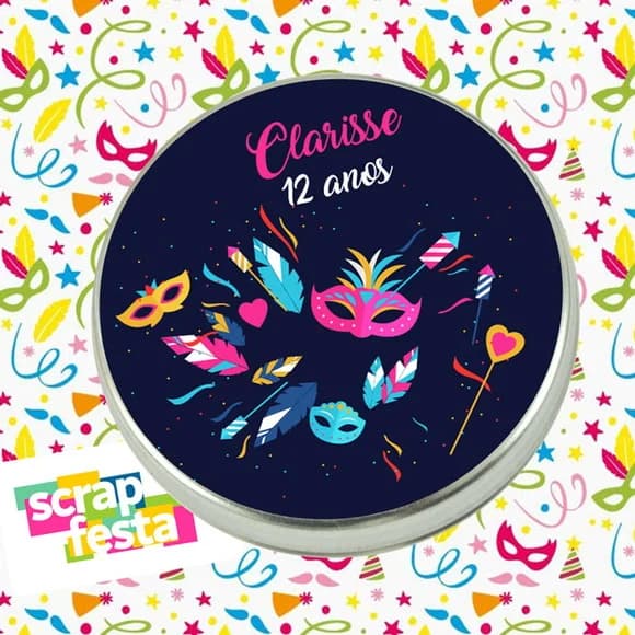 Latinhas Personalizadas Festa Carnaval