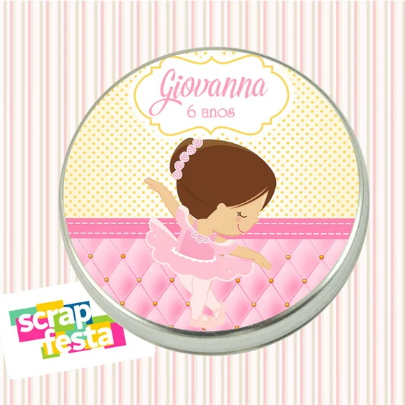 Latinhas Personalizadas Festa Bailarina