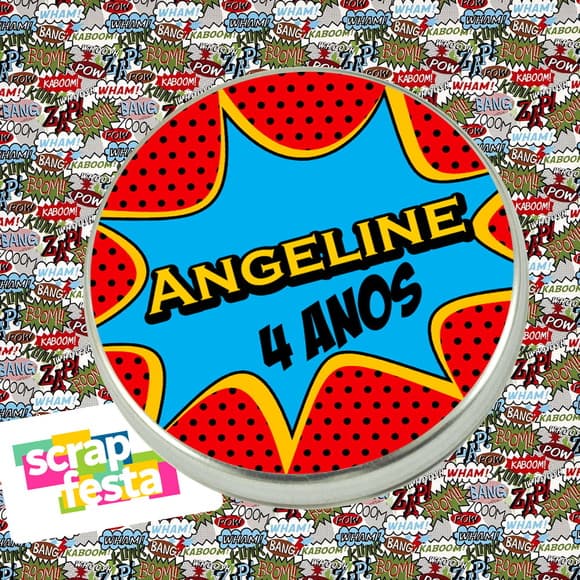 Latinhas Personalizadas 5x1 Festa Super Heróis Heroínas