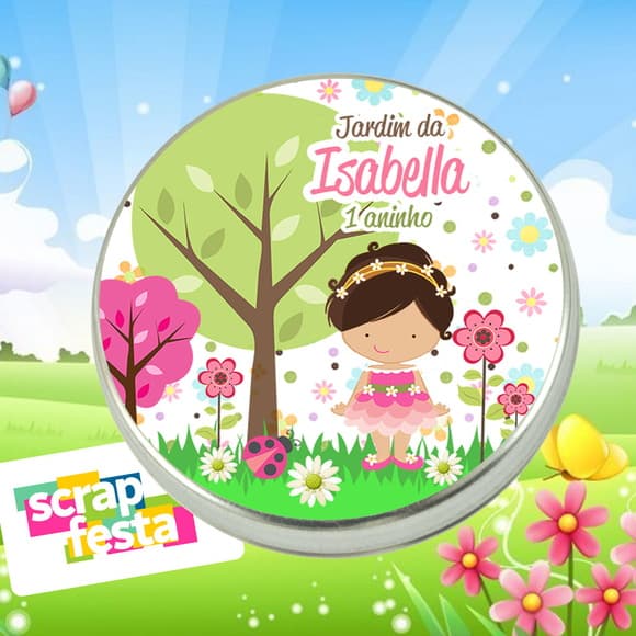 Latinhas Personalizadas Jardim Encantado