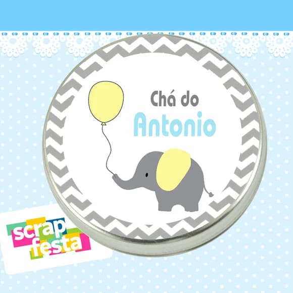 Lembrancinhas de Chá de Bebê Latinhas