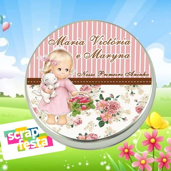 Latinhas Personalizadas Jardim Encantado