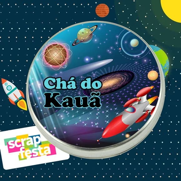 Latinha Personalizada Festa Espaço