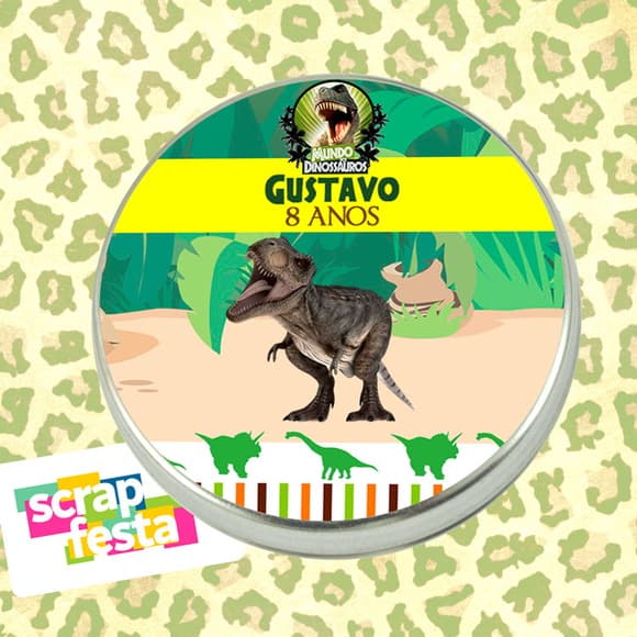 Latinhas Personalizada Festa Dinossauro
