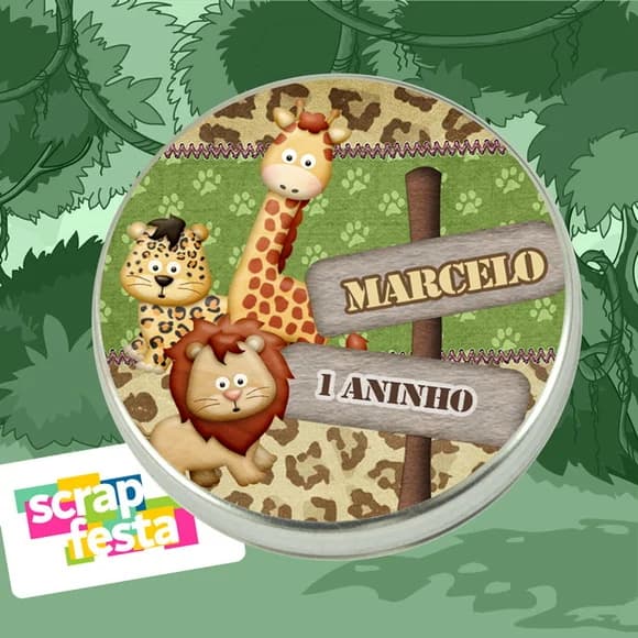Latinhas 5x1 Festa Safari