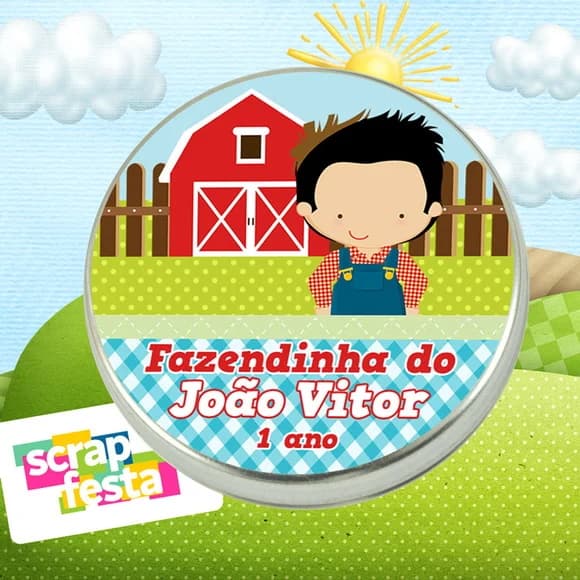 Latinhas Personalizadas Festa Fazendinha