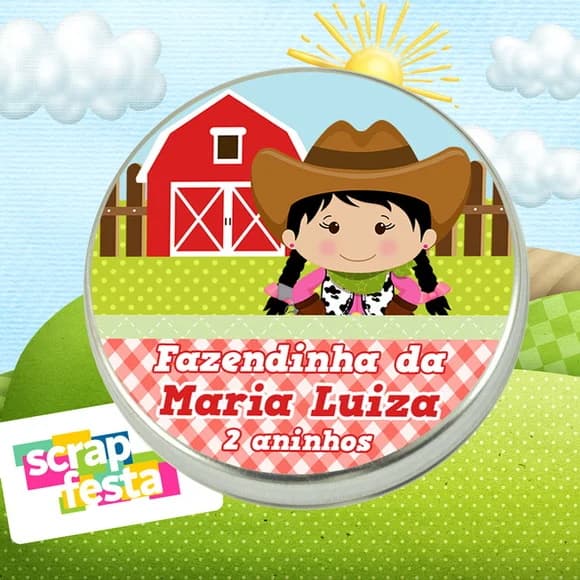 Latinhas Personalizadas Festa Fazendinha