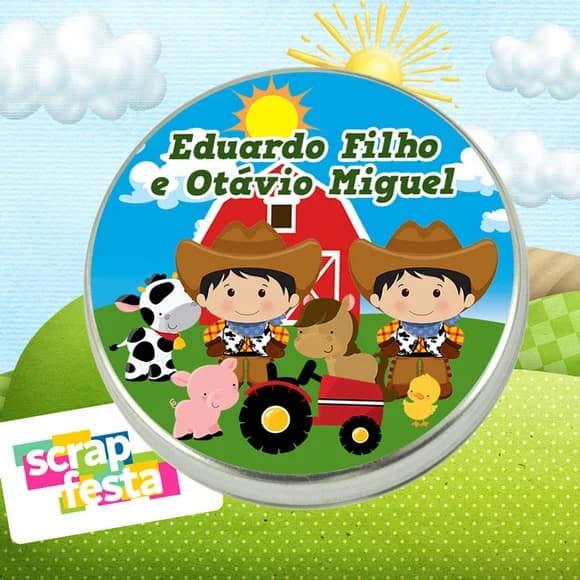 Latinhas Personalizadas Festa Fazendinha