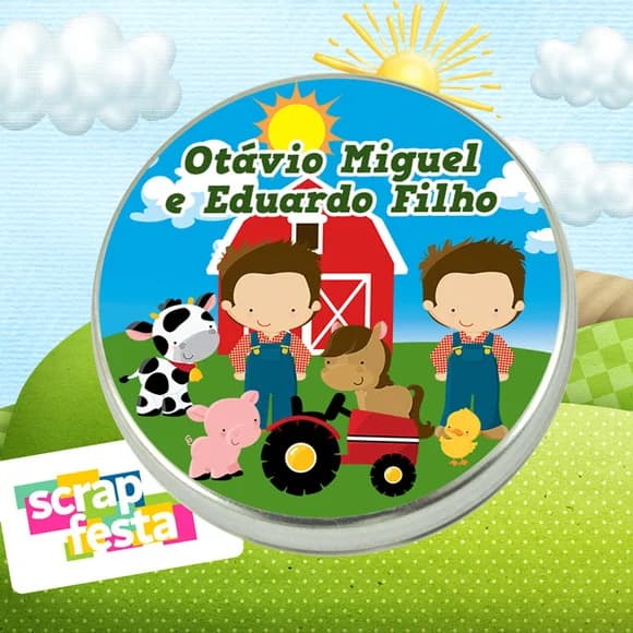 Latinhas Personalizadas Festa Fazendinha