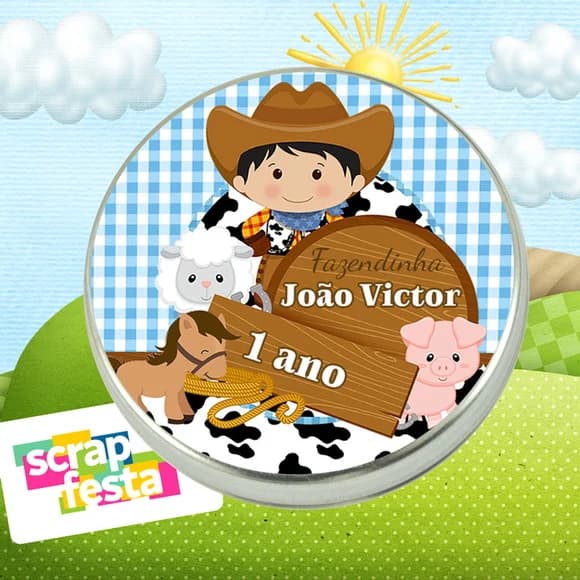 Latinhas Personalizadas Festa Fazendinha