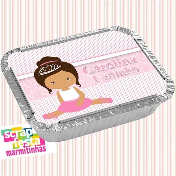 Marmitinha Personalizada Festa Bailarina