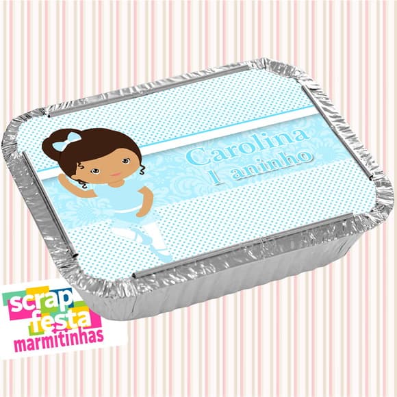 Marmitinha Personalizada Festa Bailarina