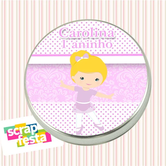Latinhas Personalizadas Festa Bailarina