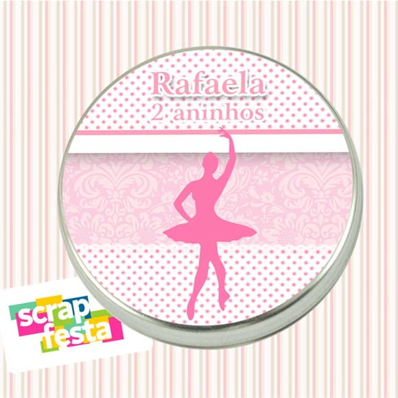 Latinhas Personalizadas Festa Bailarina