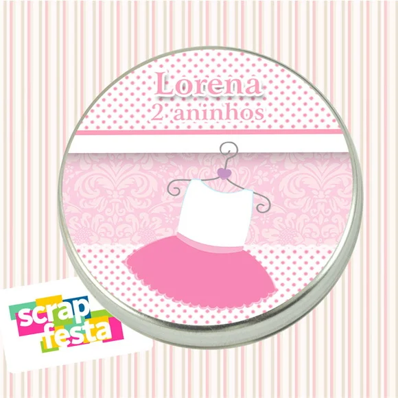 Latinhas Personalizadas Festa Bailarina