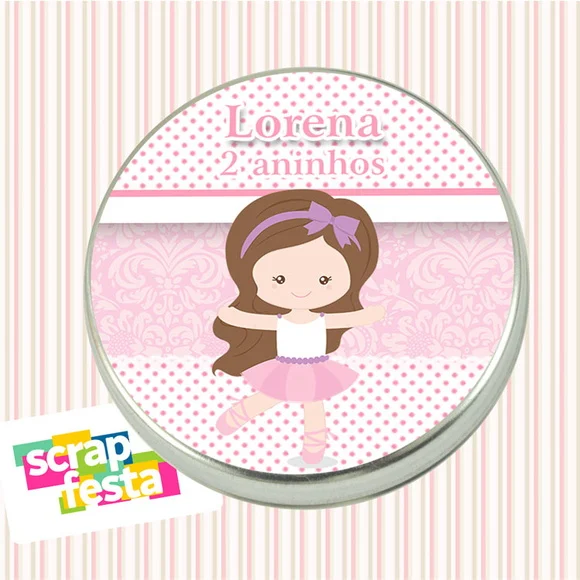 Latinhas Personalizadas Festa Bailarina