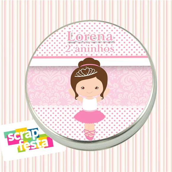 Latinhas Personalizadas Festa Bailarina