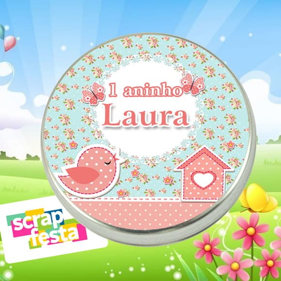 Latinhas Personalizadas Jardim Encantado