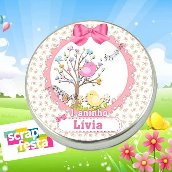 Latinhas Personalizadas Jardim Encantado