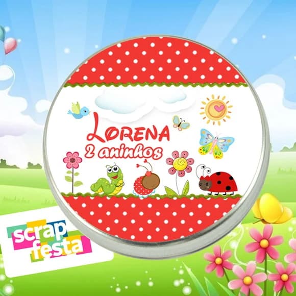 Latinhas Personalizadas Jardim Encantado